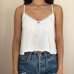 Forever 21 White Tank Top